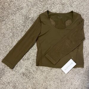 Athleta Women's Olive Long Sleeve Top